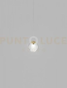 Puppet ring sospensione p cristallo trasparente oro satinato 1 luce...