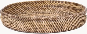Vassoio decorativo in rattan intrecciato a mano Carry-All