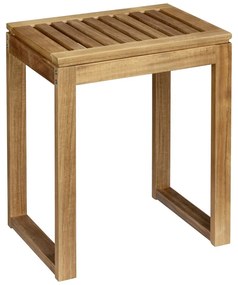 Sgabello di colore naturale in acacia massiccia Fondi – Wenko