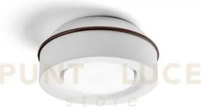 Ellade lampada da soffitto 1 luce attacco gx53 in gesso bianco con ...