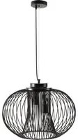 Lampadario Moderno 50x150 cm E27 in Metallo Nero