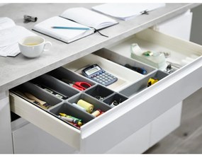 Organizzatore per cassetti variabili grigio Blox - Joseph Joseph