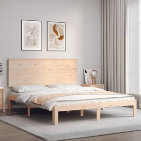 Giroletto Senza Materasso 160x200 Cm İn Legno Massello Di Pino /
