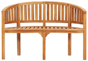 Panchina a forma di banana 120 cm in legno massello di teak