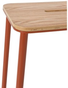 Set di sedie da bar color mattone 2 pz (altezza della seduta 65 cm) Abba – Marckeric