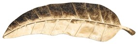Vassoio decorativo in metallo 11x38 cm Foglia - Mauro Ferretti