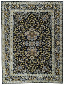 Kashan Tappeto persiano 400 x 300 Blu (Iran) Annodato A Mano