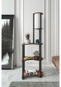 Lampada da terra con ripiani 1xE27/40W/230V 140 cm nero/marrone