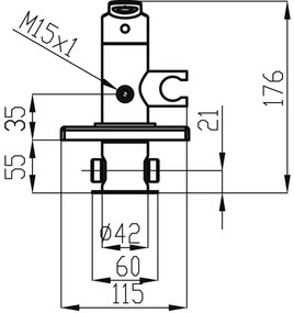 Novaservis-Rubinetto del bidet con spruzzatore per installazione a scomparsa METALIA cromo lucido
