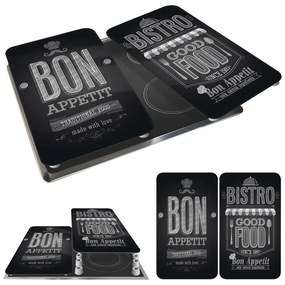 Set di 2 copri stufe in vetro, 52 x 30 cm Bon Appetit - Wenko