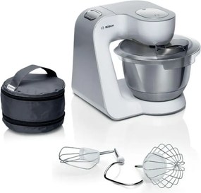 Bosch Serie 4, Robot da cucina, MUM 5, 1000 W, bianco, argento, MUM58200