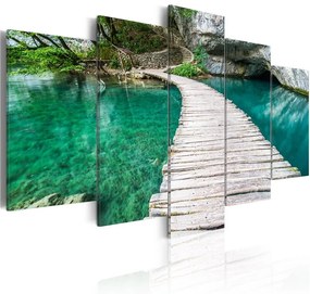 Quadro Lago color turchese