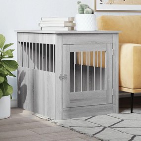 Gabbia Cani Arredamento Grigio Sonoma 64,5x80x71cm Multistrato /