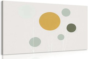 Stampa su tela – Alberi minimalisti con cerchi