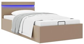 Giroletto Idraulico Con Led Cappuccino Similpelle 100x200cm /