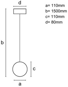 Lampada a sospensione con cavo 1xGU10/10W/230V Ø 11 cm massello/frasino
