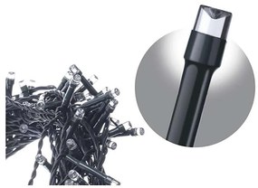 Catena natalizia LED da esterno CHAIN 180xLED/8 funzioni 8m IP44 bianco freddo