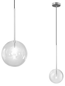 Lampada da soffitto a sospensione con sfera di vetro 15cm APP1681-1CP