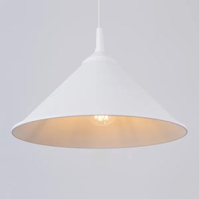 Sollux SL.1325 - Lampadario a sospensione con filo ZUMA 1xE27/15W/230V diametro 30 cm bianco