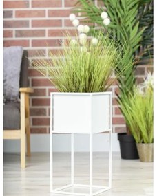 Portafiori 50x24 cm bianco