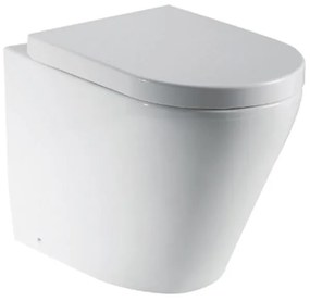 Vaso WC filomuro SENSEA easy, sedile incluso P 54.5 x L 36 x H 39.5 cm bianco