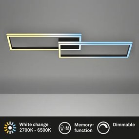 Briloner 3761015 - Plafoniera dimmerabile LED/45W/230V 2700-6500K+telecomando nero