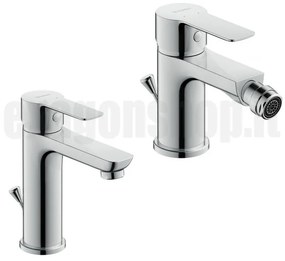 Duravit A.1 Coppia rubinetti Miscelatore Lavabo E Bidet Cromo