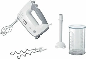 Bosch MFQ36440 Sbattitore +Asta+ Bichiere, Manuale, Bianco, 450 W