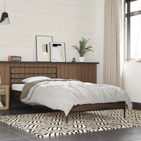 Giroletto Rovere Marrone 75x190 Cm Legno Multistrato E Metallo /