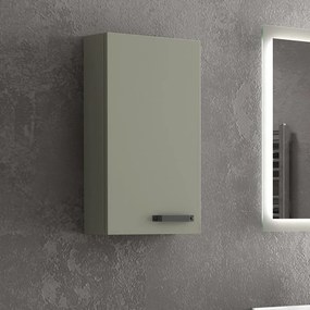Composizione bagno a terra 65cm: mobile con lavabo, specchio led e pensile IKOS-65 - KAMALU