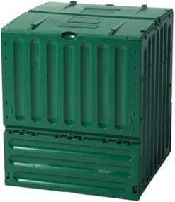 Compostiera da Giardino 600L 80x80x95 cm Verdemax Composter Verde...
