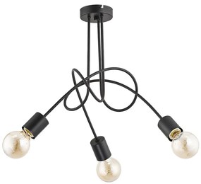 Lampadario a plafone TANGO 3xE27/15W/230V nero
