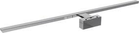 Lampada LED da Specchio 80cm Cromata 15W IP54 Tripla Installazione Colore Bianco Caldo 3.000K
