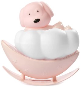 ONLI - Luce notturna ricaricabile LED per bambini NUVOLINA LED/2,5W/5V cane/rosa