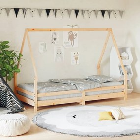 Giroletto Per Bambini 90x190 Cm İn Legno Massello Di Pino /