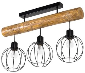 Spot-Light DO6977304 - Lampadario a plafone BERIS 3xE27/25W/230V pino