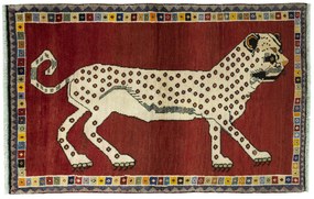 Gabbeh Tappeto persiano 100x160 Rosso (Iran) Annodato A Mano