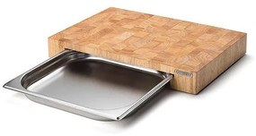 Continenta C4027 - Tagliere da cucina con ciotola 48x32,5cm gomma fig