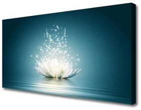 Quadro su tela Pianta di fiori di loto 100x50 cm