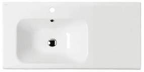 Lavabo consolle rettangolare in ceramica