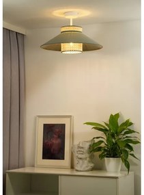 Duolla - Lampadario a plafone RIO RATTAN 1xE27/15W/230V diametro 45 cm verde/rattan