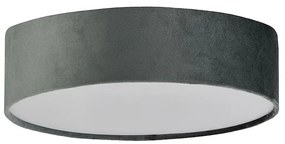 Searchlight 23298-2GY - Plafoniera DRUM PLEAT 2xE27/15W/230V grigio