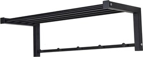 Attaccapanni da parete nero in metallo 78,5 cm Bergum – Spinder Design