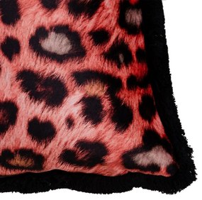 Cuscino Arancio Leopardo 45 x 45 cm