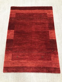 Loribaft Tappeto 140x100 Rosso (Iran) Annodato A Mano