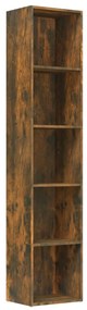 Libreria rovere fumo 40x30x189 cm in legno multistrato