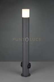Hoosic palo da esterno alto fusione di alluminio antracite con 2 pr...
