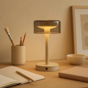 Brilliant - Lampada da tavolo LED a sfioramento dimmerabile ricaricabile RAZOR LED/2,5W/5V 2700K IP44 grigia