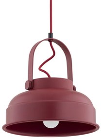 Argon 8286 - Lampadario a sospensione con filo DAKOTA 1xE27/15W/230V rosso