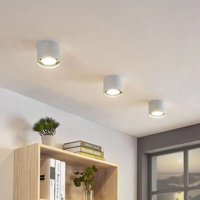 Arcchio Faretto da soffitto Mabel, rotondo, a 1 luce, Ø 12 cm, bianco